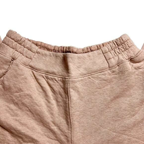 LUNYA Restore Double Faced Lounge Sweat Pants Light Pink Tan Pockets Soft NEW - Picture 7 of 16